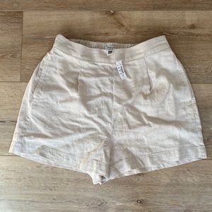 Madewell Pull On Shorts in Linen Cotton, size S